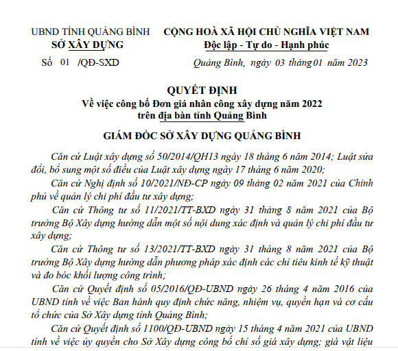 don gia nhan cong Quang Binh